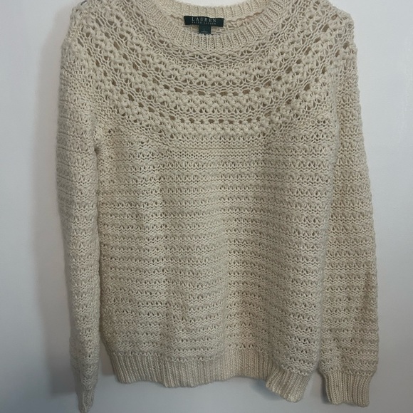 Lauren Ralph Lauren Sweaters - Lauren Ralph Lauren Cream Knit Sweater